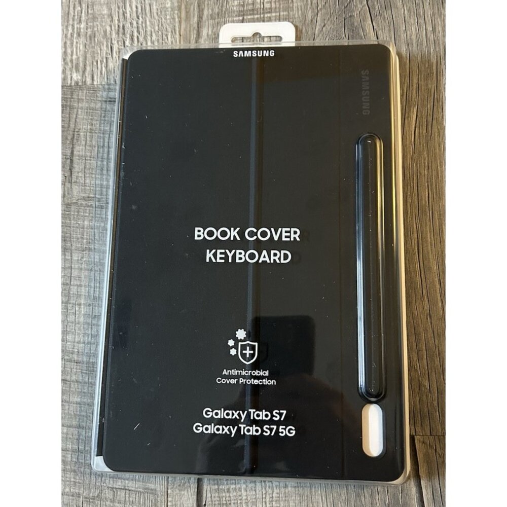 Samsung Tablet Book Cover Keyboard for Samsung Galaxy Tab S7+5G EF-DT870 - Black